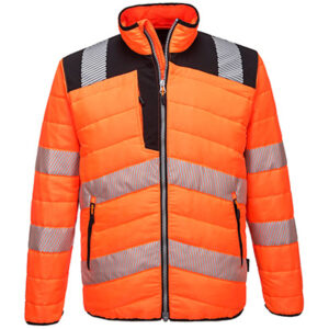 Portwest PW371 Baffle Jacket Hi Vis Orange Front