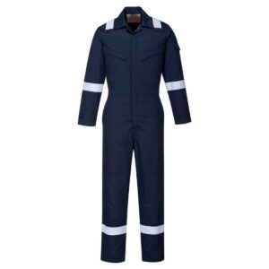 Portwest FR51 Navy Coverall Front