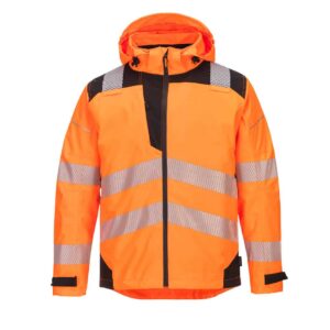 Portwest PW360 PW3 Hi-Vis Extreme Rain Jacket Orange Front
