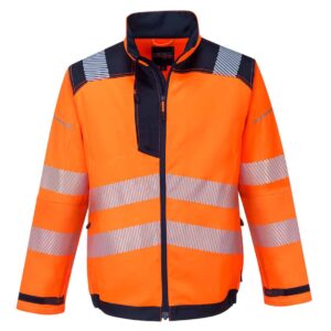 Portwest T500 PW3 Hi-Vis Work Jacket Orange Front