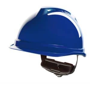 MSA V-Gard 520 Peakless plastic Safety helmet blue