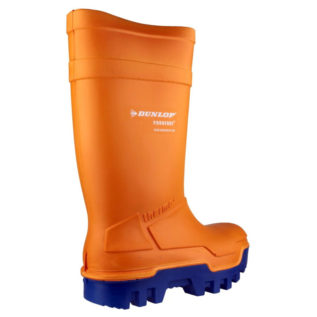 DUNLOP PUROFORT THERMO+ Safety Wellington - Side Profile Orange