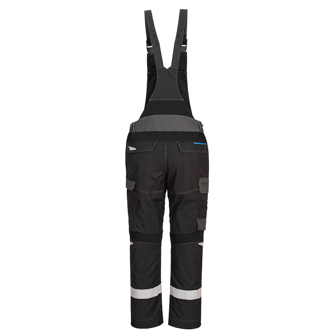 Portwest FR405 WX3 FR Bib & Brace Black Rear