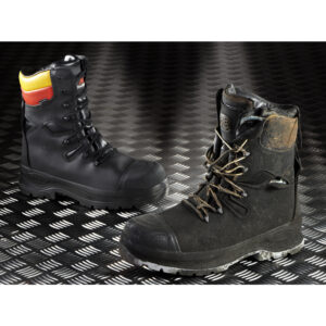 Arc flash boots before and after
