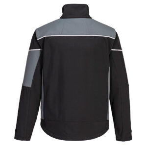 Portwest PW378 PW3 SOFTSHELL JACKET - rear black