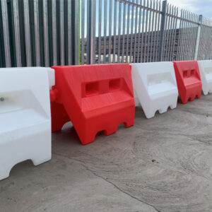 Red and White Traffic Separators 1m