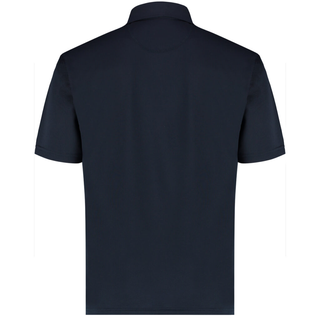 KK444M Kustom Kit Regular Fit Cooltex Plus Pique Polo Navy Rear
