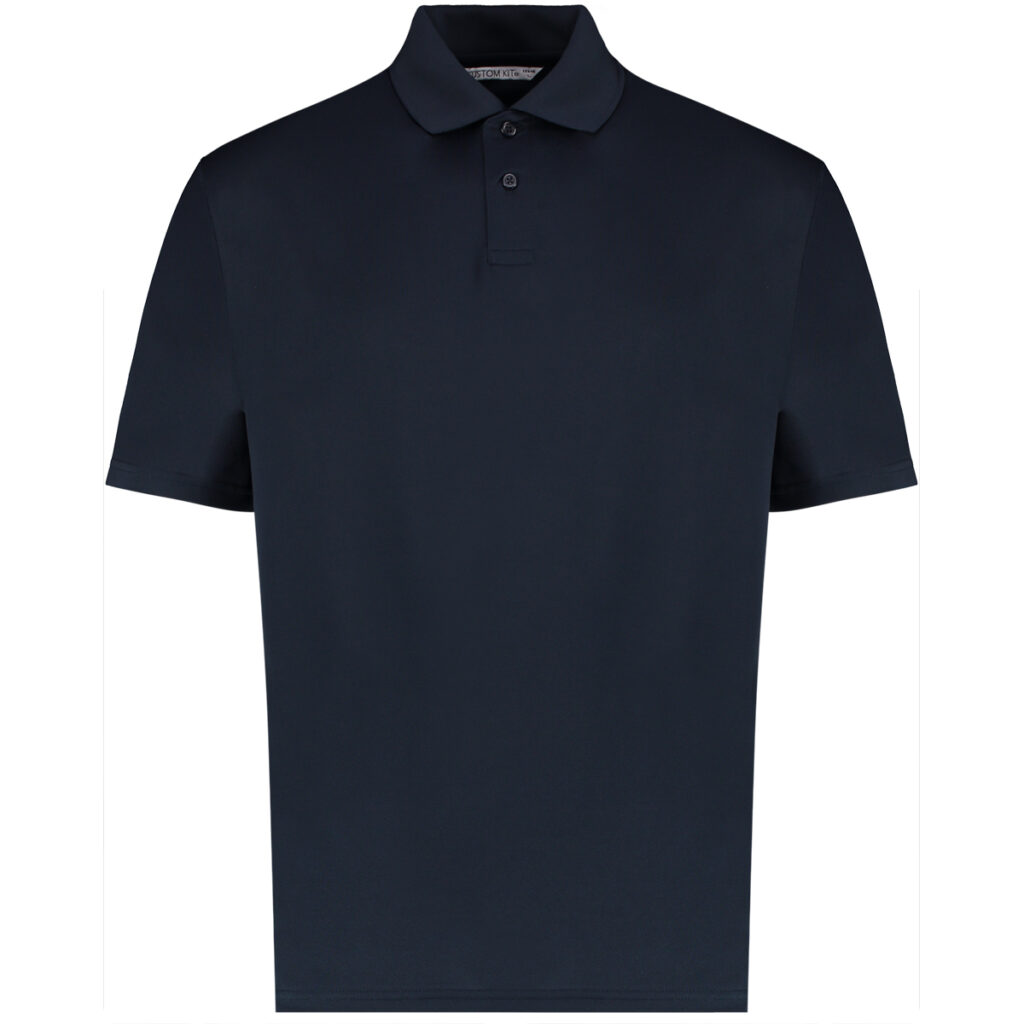 KK444M Kustom Kit Regular Fit Cooltex Plus Pique Polo Navy Front