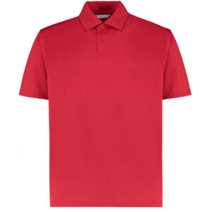 KK444M Kustom Kit Regular Fit Cooltex Plus Pique Polo Red Front