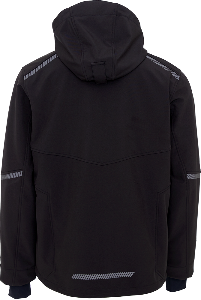 ELKA 116503 Working Xtreme Recycled Softshell jacket - Black - Rear