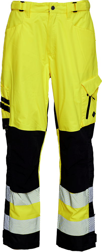 ELKA 182403R Visible Xtreme Recycled Waist Trousers - Hi Vis Yellow