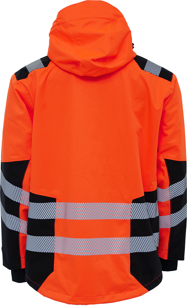 ELKA 186003R Visible Xtreme Recycled Jacket - Hi Vis Orange - Rear