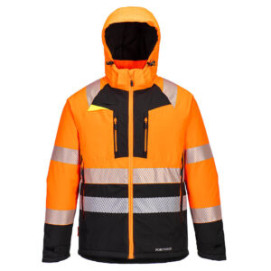 Portwest DX430 DX4 Hi-Vis Class 2 Winter Jacket - Orange/Black - Best Hi Vis Orange Winter Jacket