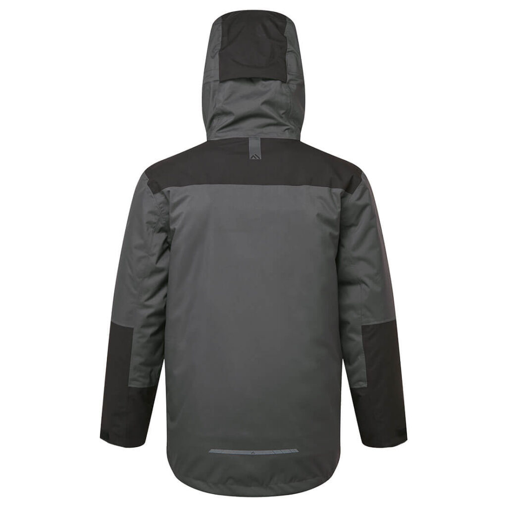 Portwest EV461 EV4 Winter Parka - Grey with Orange Hood inside - Rear