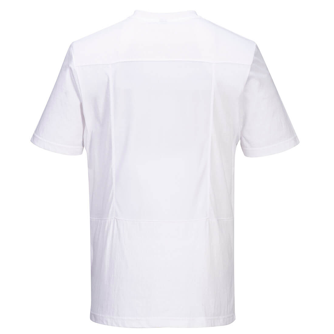 Portwest C195 - Chef Cotton Mesh Air T-Shirt - White - Rear