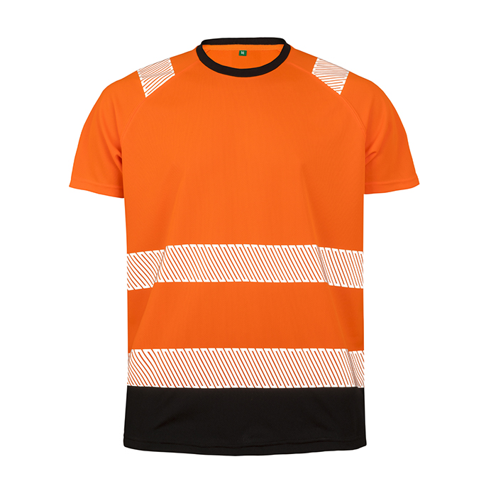 R502X Result Genuine Recycled Safe-Guard Safety T-shirt - Orange - Front