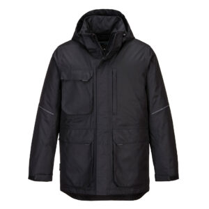 Portwest KX360 KX3 Parka Jacket - Black - Front