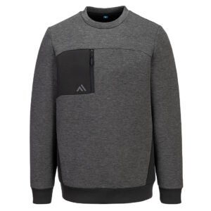 Portwest KX377 KX3 Tech Sweatshirt - Grey - Front