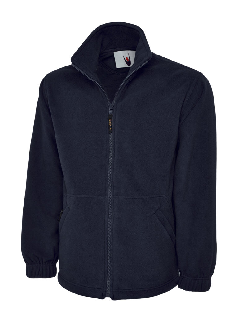 Uneek UC601 Heavyweight Full Zip Fleece Jacket - Navy