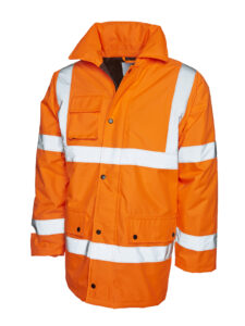 Uneek UC803 Hi Vis Road Safety Jacket - Orange